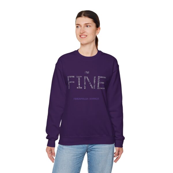 "I'm Fine" Sarcastic Fibromyalgia Warrior Sweatshirt - Image 6