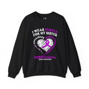 I Wear Purple for My Sister Sweatshirt