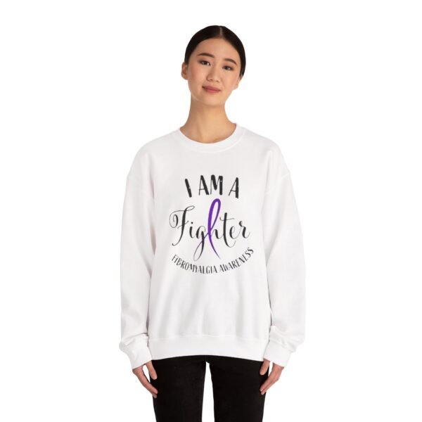 "I'm a Fighter" Fibromyalgia Warrior Sweatshirt - Image 3