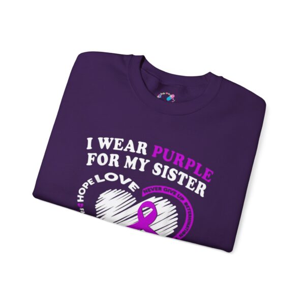 I Wear Purple for My Sister Sweatshirt - Image 11