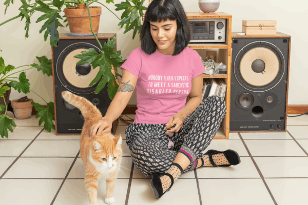 Sarcastic Disabled Person T-Shirt - Image 9
