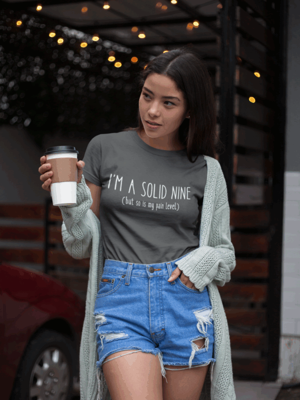 Solid Nine Pain Level T-Shirt - Image 7