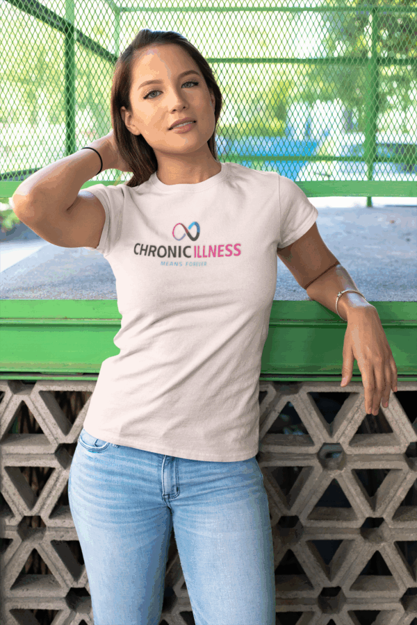 Chronic Illness Community T-Shirt | Infinity Symbol | Spoon Theory Support | Disability Awareness Gift | Chronic Illness Gift | Support Tee - Image 3