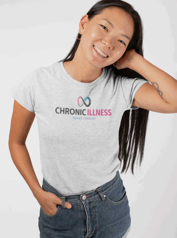 Chronic Illness Community T-Shirt | Infinity Symbol | Spoon Theory Support | Disability Awareness Gift | Chronic Illness Gift | Support Tee - Image 4