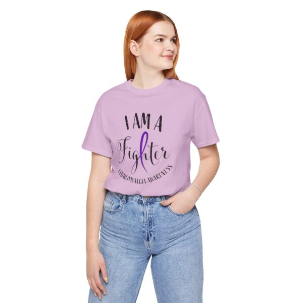 "I'm a Fighter" Fibromyalgia Warrior T-Shirt - Image 11